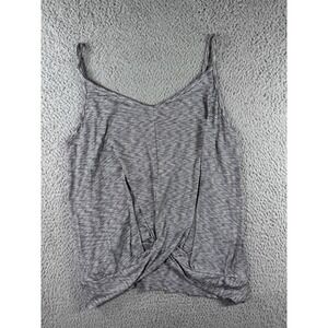 Vintage Kaileigh Y2K Tank Top Women Large Striped Pleated‎ Front Boho Nautical